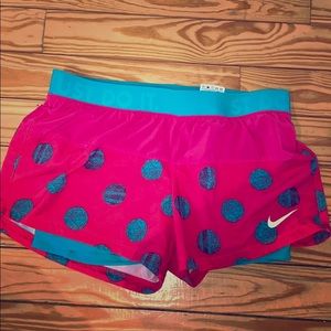 Nike running shorts with built in support